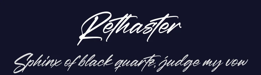 Rethaster by Perspectype Studio - Letterena.com — Script Handwritten Font — thumbnail 2