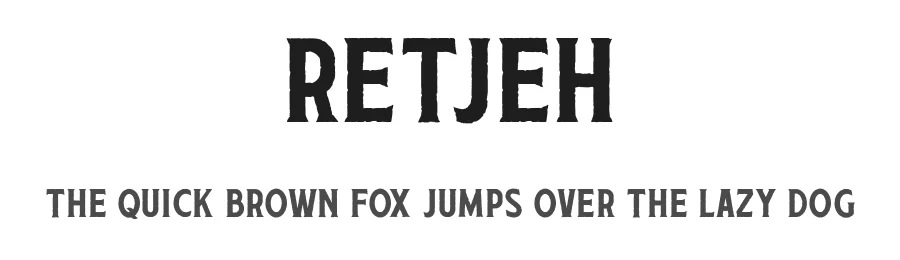 Retjeh by Muhammad Hasan — Decorative Font