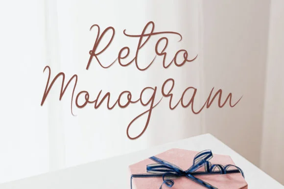 Retro Monogram Font by Lambemu Yoyo — Script Handwritten Font