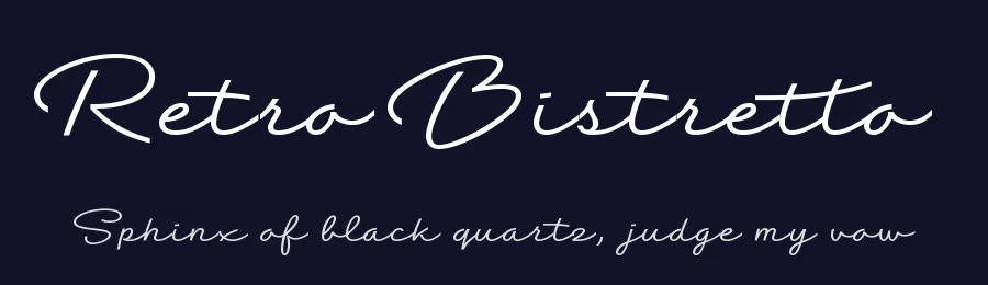 Retro Bistretto by Roland Huse Design — Script Handwritten Font — thumbnail 2