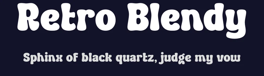 Retro Blendy by Sronstudio — Decorative Font — thumbnail 2