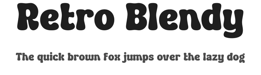Retro Blendy by Sronstudio — Decorative Font