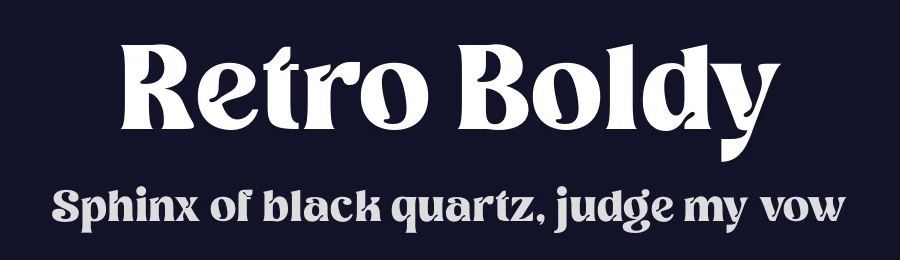 Retro Boldy by Nirmana Visual — Decorative Font — thumbnail 2