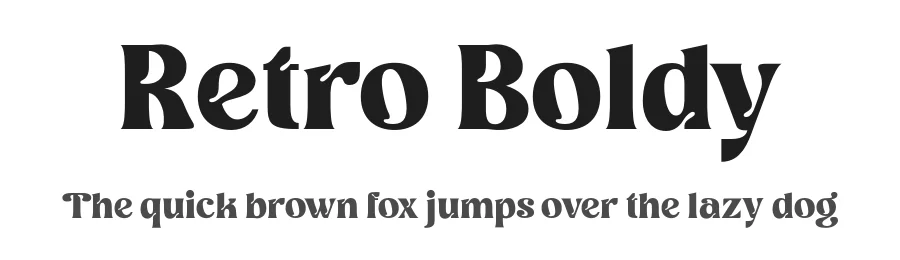 Retro Boldy