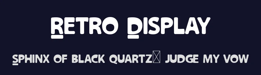 Retro Display by Bahrul Studio — Decorative Font — thumbnail 2