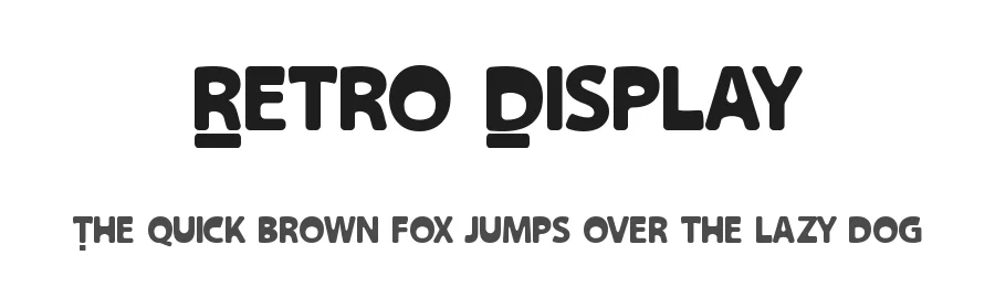 Retro Display by Bahrul Studio — Decorative Font