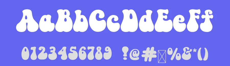 Retro Groovy by HansCo — Decorative Font — thumbnail 3