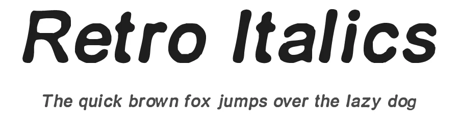 Retro Italics by Lauren Harrison — Sans Serif Font