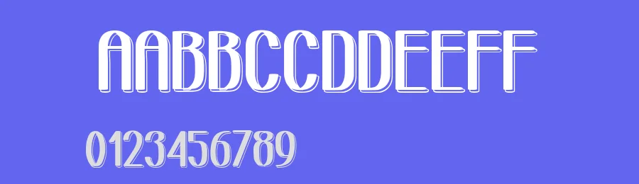 Retro Lined Area by Fontscafe.com — Decorative Font — thumbnail 3