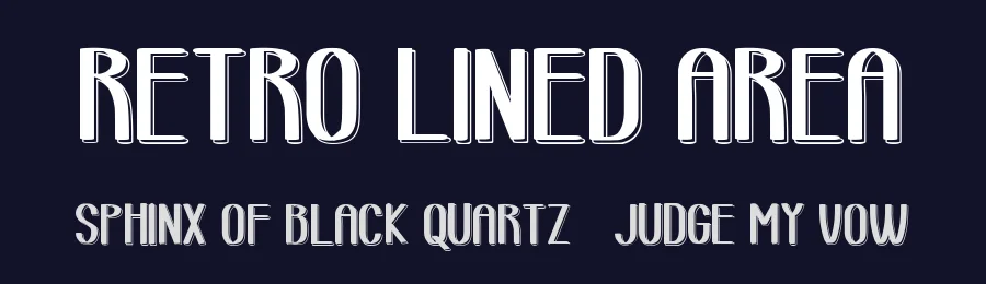 Retro Lined Area by Fontscafe.com — Decorative Font — thumbnail 2