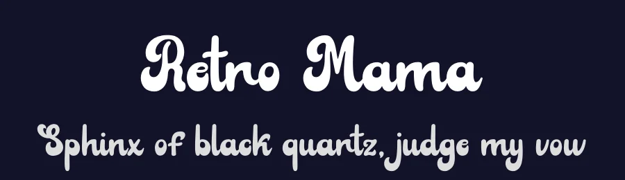 Retro Mama by Densu Creative — Script Handwritten Font — thumbnail 2