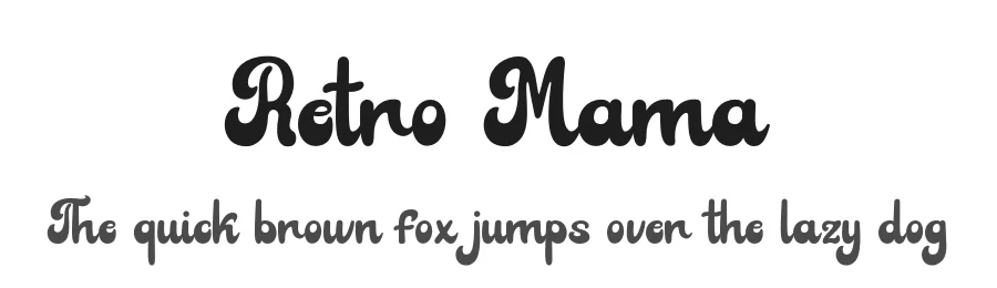 Retro Mama by Densu Creative — Script Handwritten Font