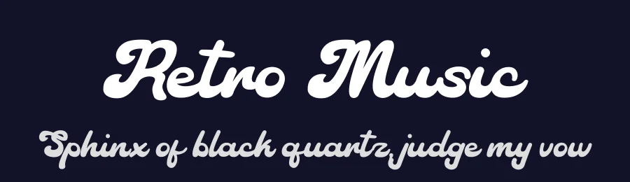 Retro Music by Densu Creative — Script Handwritten Font — thumbnail 2