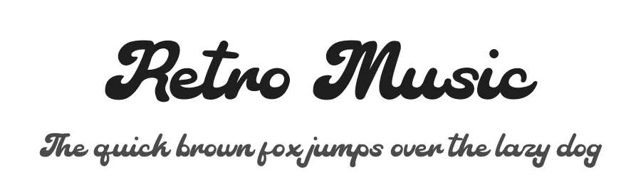 Retro Music by Densu Creative — Script Handwritten Font