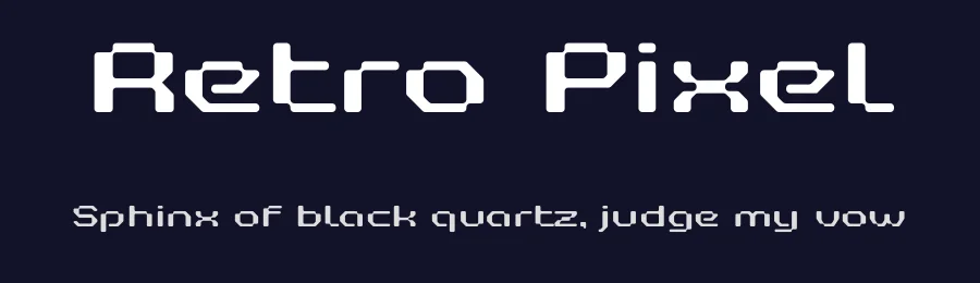 Retro Pixel by Sronstudio — Display Font — thumbnail 2