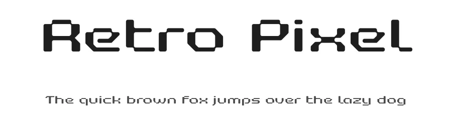 Retro Pixel by Sronstudio — Display Font