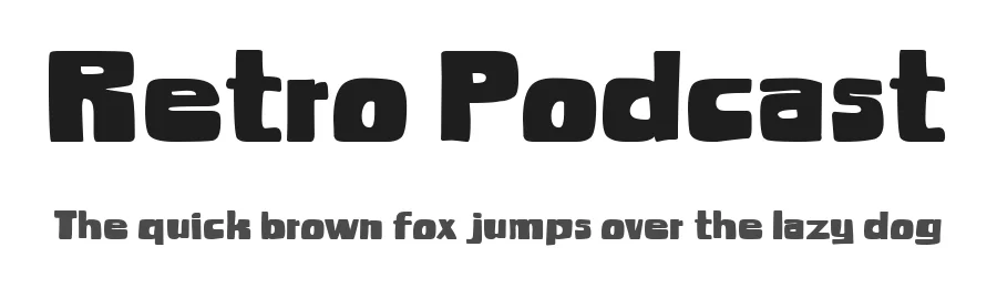 Retro Podcast by Woodcutter — Decorative Font