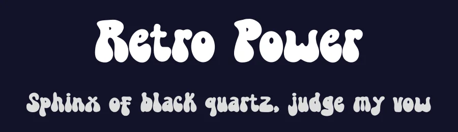 Retro Power by Muhammad Afif — Decorative Font — thumbnail 2