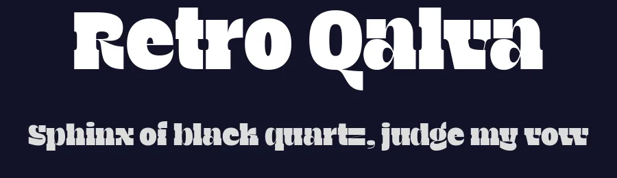 Retro Qalva by Nirmana Visual — Decorative Font — thumbnail 2