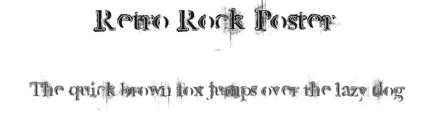Retro Rock Poster by Segments Design (aka Last Soundtrack) — Decorative Font