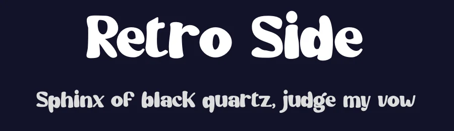 Retro Side by Rvandtype — Decorative Font — thumbnail 2