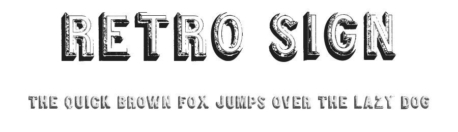 Retro sign