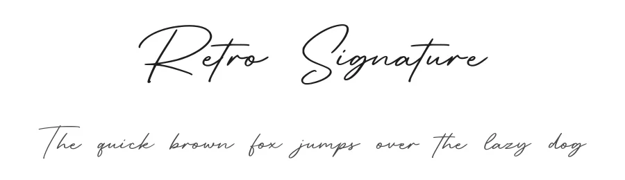 Retro Signature