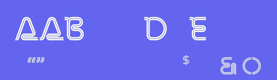 Retro Stereo Thin by Gus Thessalos — Display Font — thumbnail 3