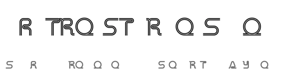 Retro Stereo Thin by Gus Thessalos β Display Font