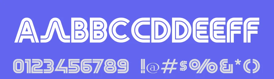 Retro Mono/Stereo Wide by Gus Thessalos — Display Font — thumbnail 3