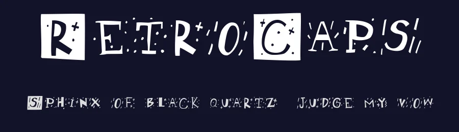 RetroCaps by Character — Decorative Font — thumbnail 2