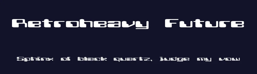 Retroheavy Future by Cyclone Graphics — Display Font — thumbnail 2