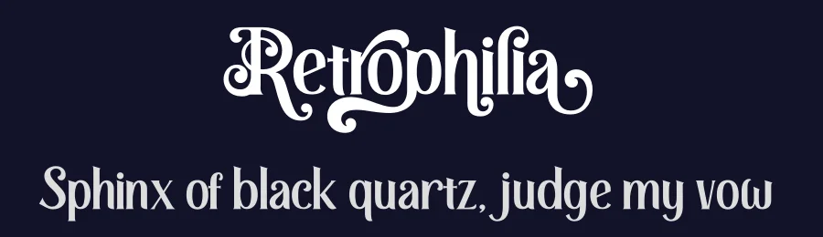 Retrophilia by www.movefont .com — Decorative Font — thumbnail 2