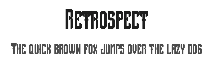 Retrospect by erik5541 — Blackletter Font