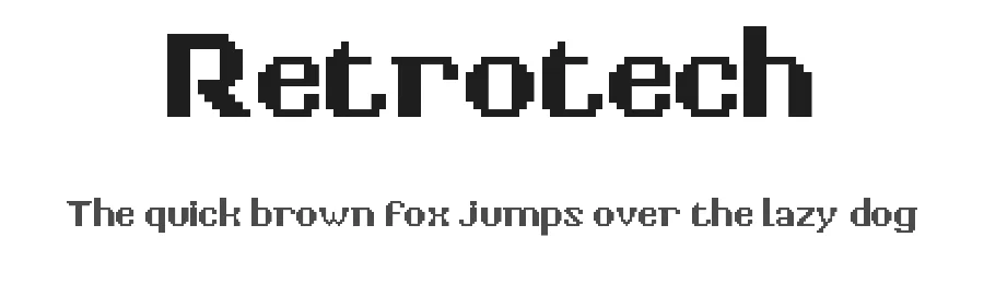 Retrotech by Flynn Nguyen — Display Font
