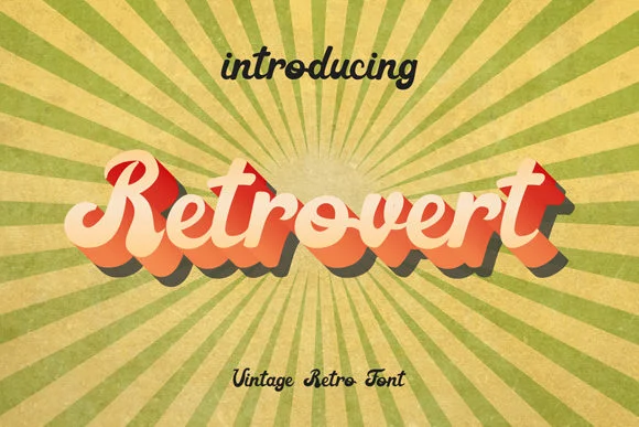 Retrovert Font by anomali.bisu — Script Handwritten Font