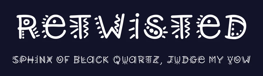 Retwisted by Youssef Habchi — Decorative Font — thumbnail 2