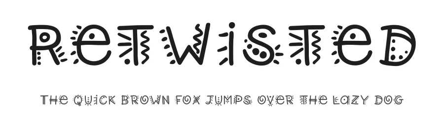 Retwisted by Youssef Habchi — Decorative Font