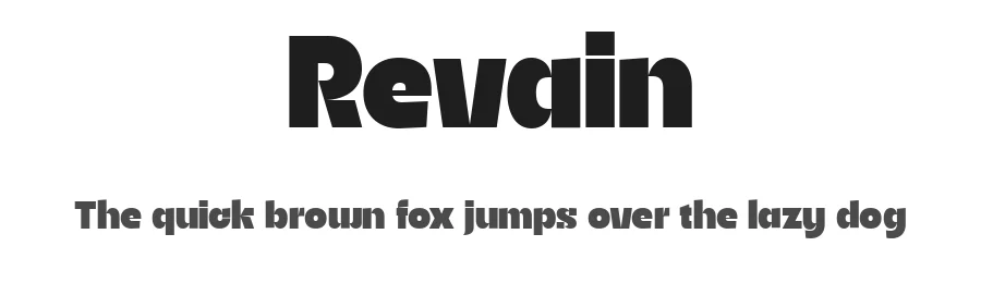 Revain by Sign Studio — Sans Serif Font
