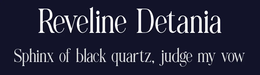 Reveline Detania by Dedi Setiyawan — Serif Font — thumbnail 2