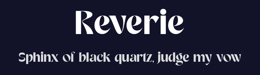 Reverie by VampStudio — Decorative Font — thumbnail 2
