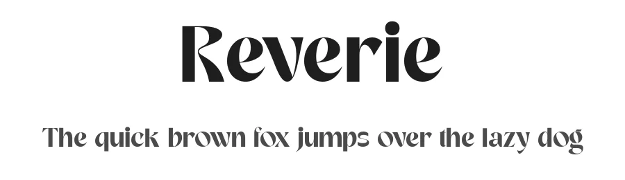 Reverie by VampStudio — Decorative Font