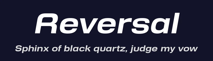 Reversal by Typodermic Fonts — Sans Serif Font — thumbnail 2