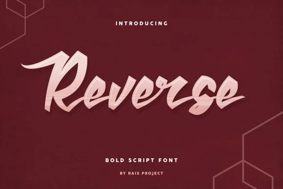 Reverse Font by RaisProject — Script Handwritten Font