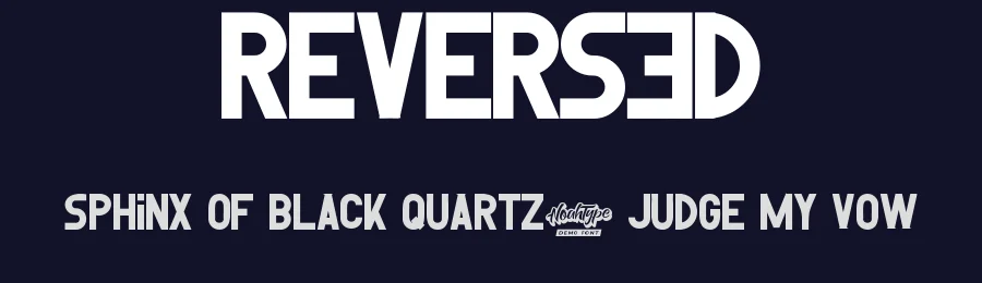 Reversed by Noah Type — Sans Serif Font — thumbnail 2