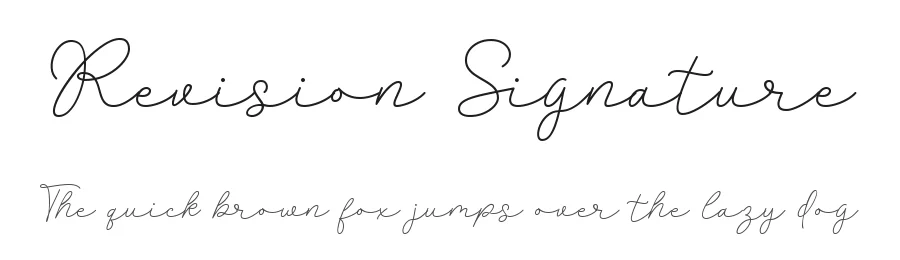 Revision Signature