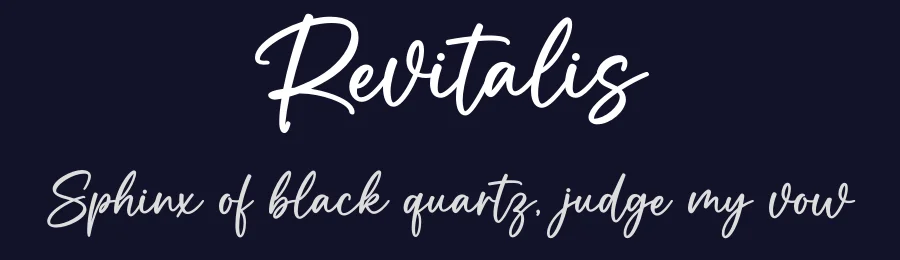 Revitalis by Nirmala Creative — Script Handwritten Font — thumbnail 2