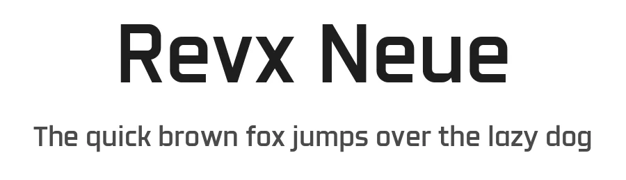 Revx Neue by Abhishek Junghare β Sans Serif Font