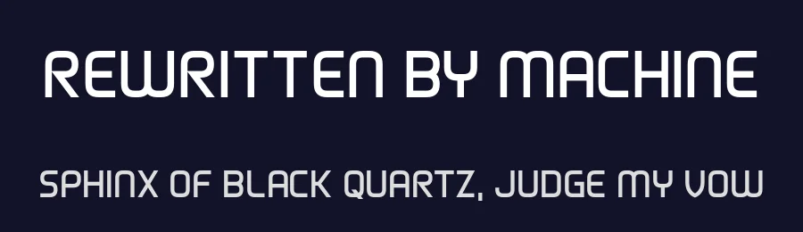 Rewritten By Machine by Chequered Ink — Sans Serif Font — thumbnail 2