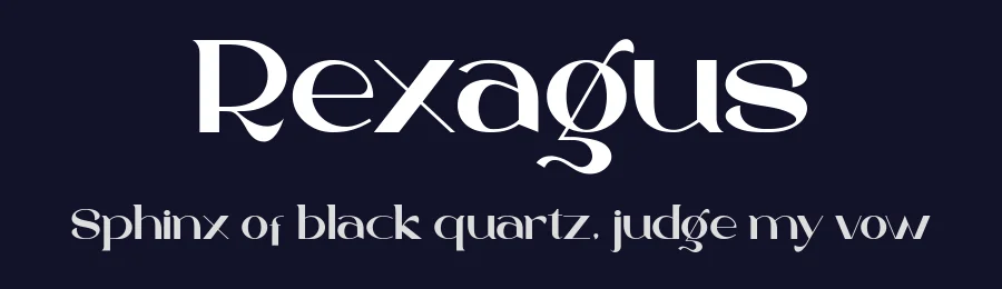 Rexagus by liart type — Decorative Font — thumbnail 2